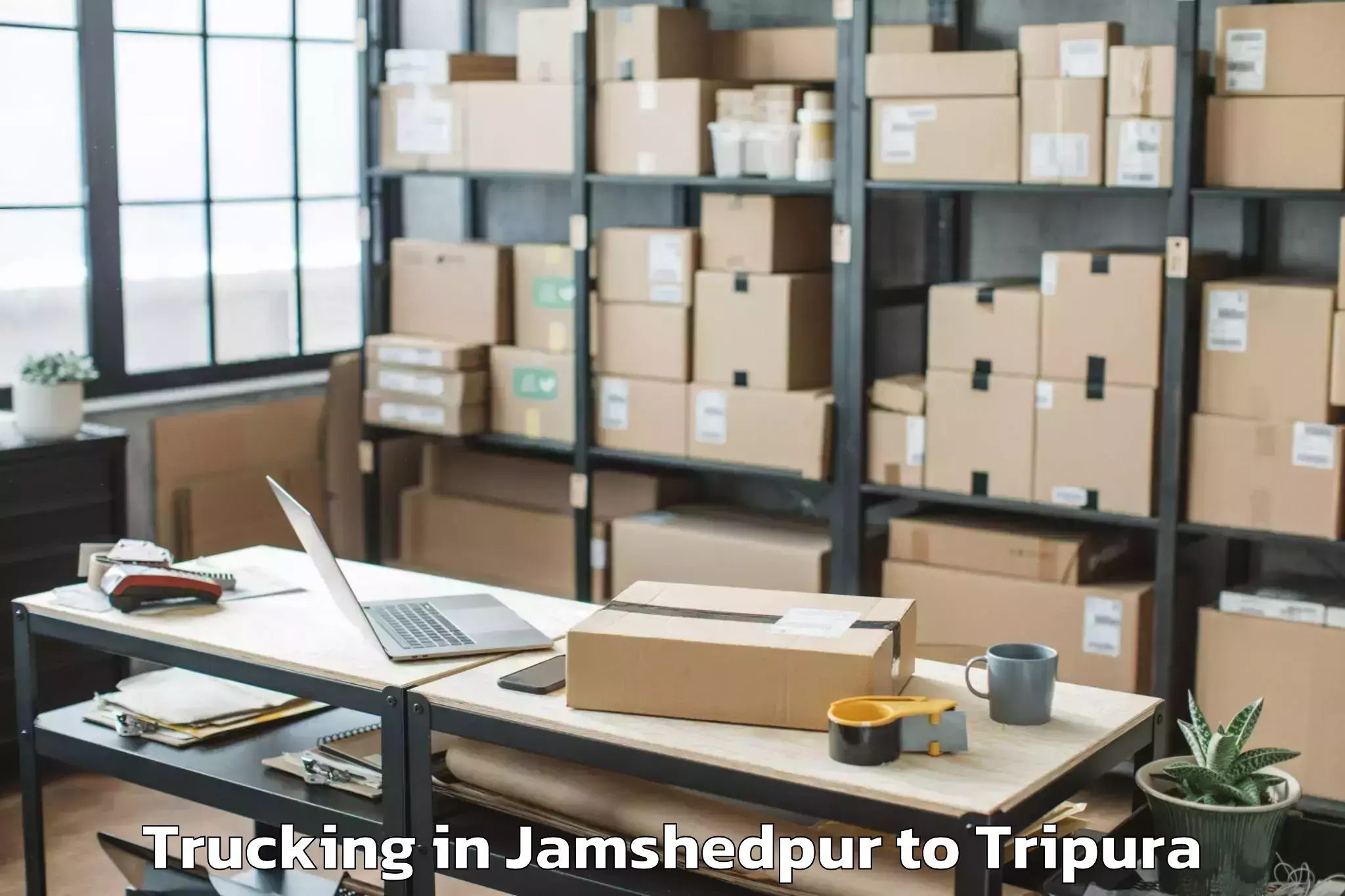 Book Jamshedpur to Manughat Trucking